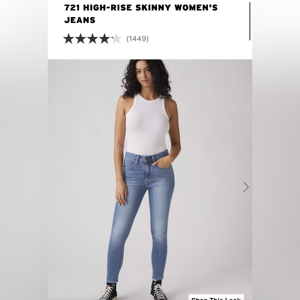 Levi’s High-Rise Skinny Jeans In Light Blue Wash